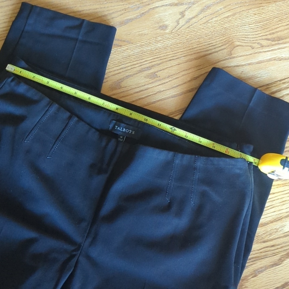 Talbot's Black Straight Pant Bundle Size Women's 14 Side Zip Dress Pant - Picture 7 of 10